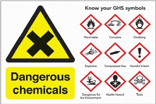 علائم مواد شیمیایی خطرناک